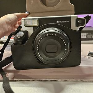 Fuji Instax Wide 300 instant film camera with case